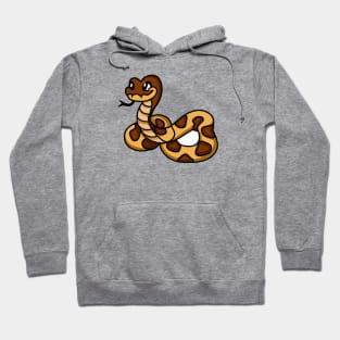 Cute Rattlesnake Drawing Hoodie